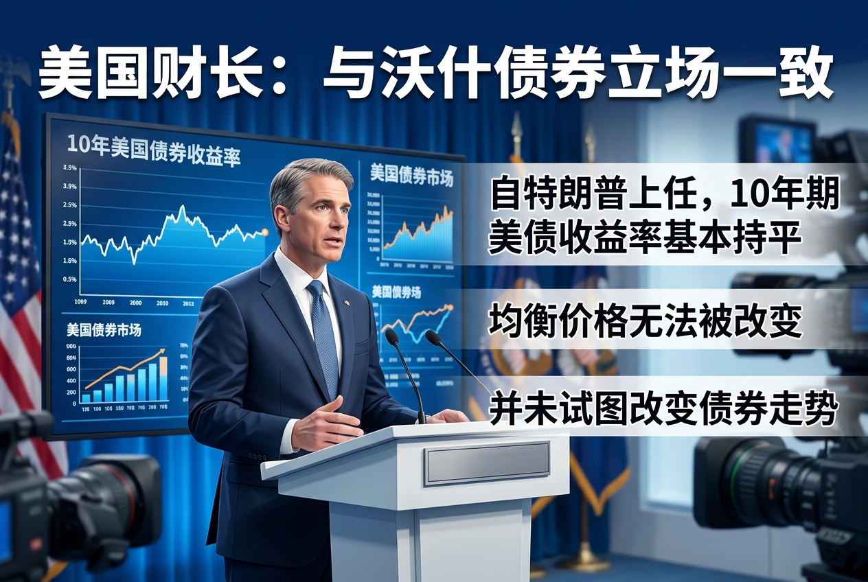 美国财长:沃什与我对债券的立场一致