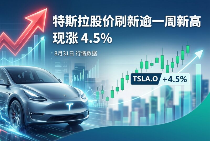 特斯拉股价刷新逾一周新高，现涨 4.5%-指挥使社区 - 真实线索、热点议题与深度观察