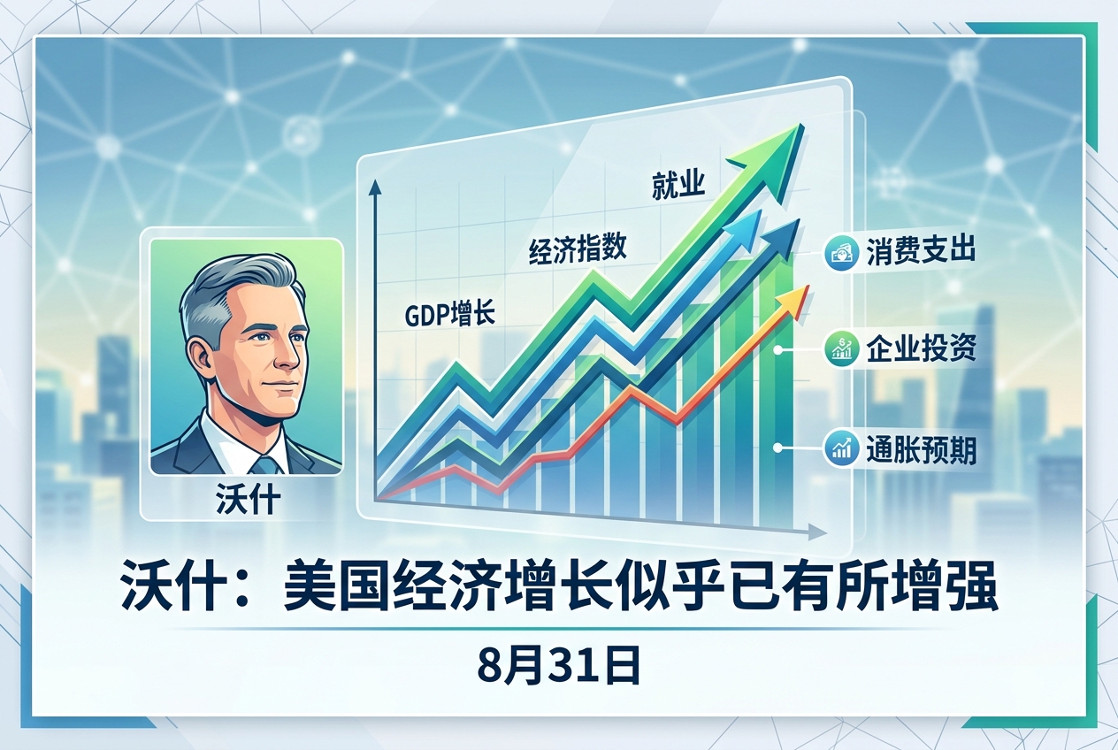 沃什：美国经济增长似乎已有所增强