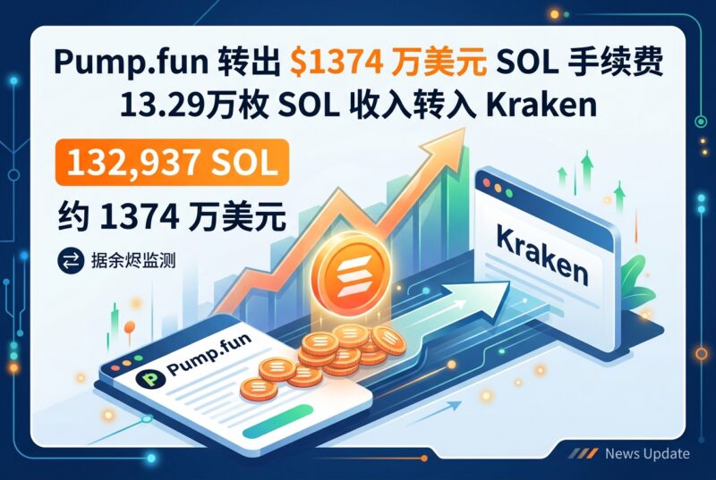 Pump.fun将13.29万枚SOL手续费收入转进Kraken，约1374万美元-指挥使社区 - 真实线索、热点议题与深度观察