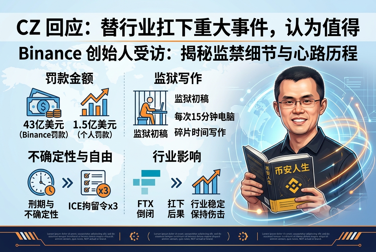 CZ 回应承担 43 亿美元罚款：替行业扛下重大事件，认为值得