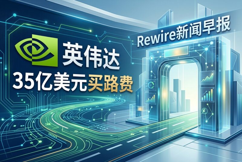 英伟达35亿美元买路费｜Rewire新闻早报-指挥使社区 - 真实线索、热点议题与深度观察