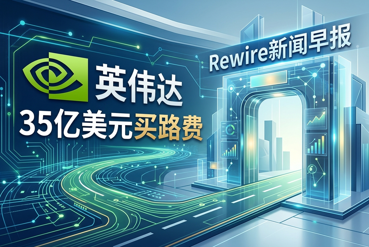英伟达35亿美元买路费｜Rewire新闻早报