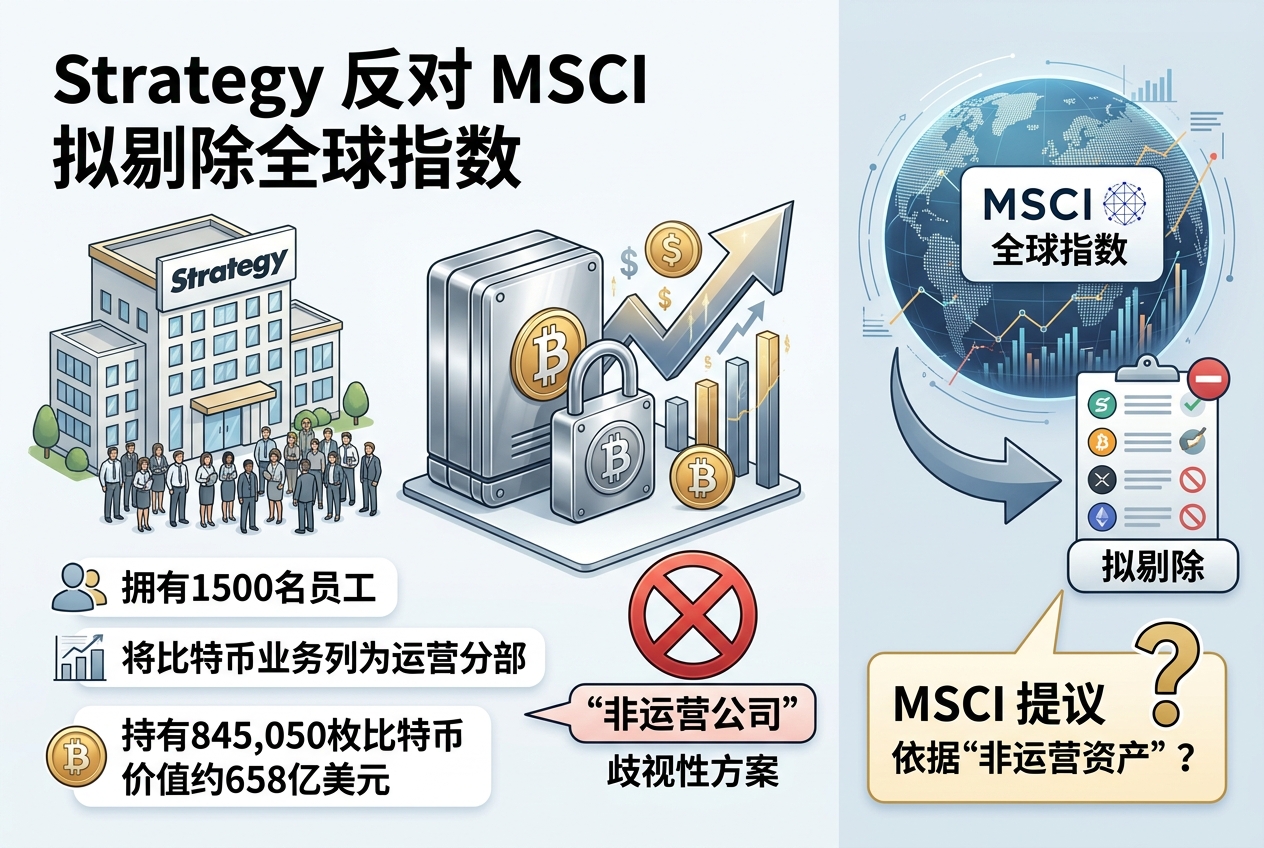 Strategy反对MSCI拟将其剔除全球指数