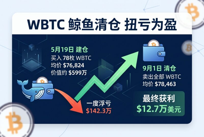 5月建仓 WBTC 的鲸鱼清仓离场,获利12.7万美元-指挥使社区 - 真实线索、热点议题与深度观察