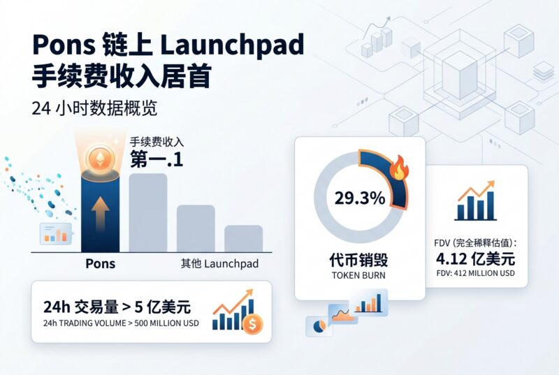 Pons 过去 24 小时链上 Launchpad 手续费收入居首-指挥使社区 - 真实线索、热点议题与深度观察