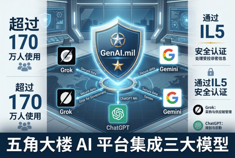 五角大楼 AI 平台接入 Grok、ChatGPT、Gemini,已有超 170 万人使用-指挥使社区 - 真实线索、热点议题与深度观察