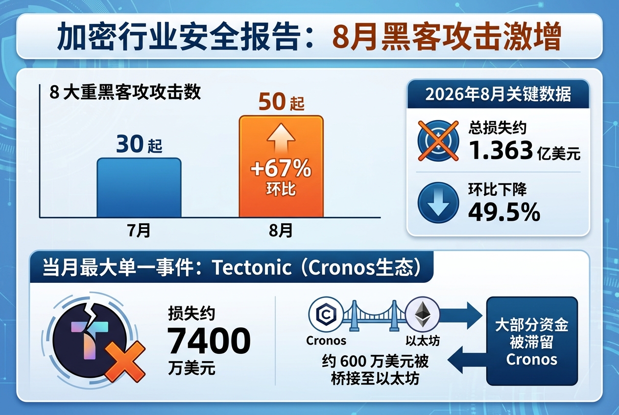 派盾:8 月加密行业发生 50 起重大黑客攻击,环比增加 67%