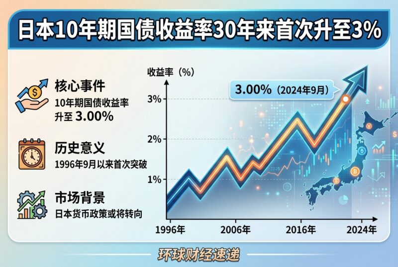日本10年期国债收益率30年来首次升至3%-指挥使社区 - 真实线索、热点议题与深度观察