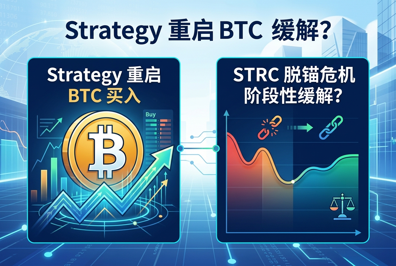 Strategy 重启 BTC 买入：STRC 脱锚危机阶段性缓解？