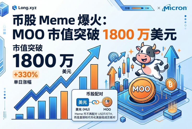 Long.xyz 上美光股票配对 Meme 币 MOO 市值突破 1800 万美元-指挥使社区 - 真实线索、热点议题与深度观察