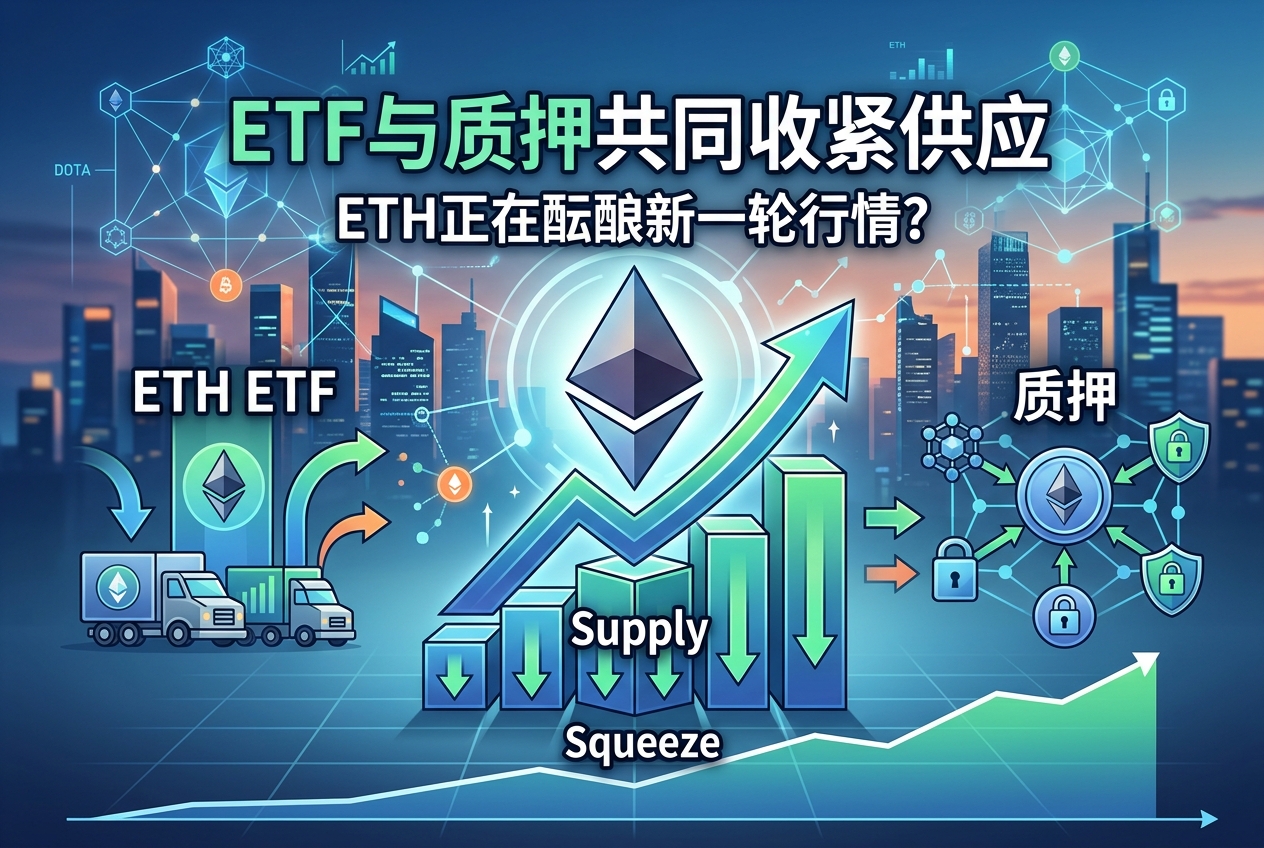 ETF与质押共同收紧供应，ETH是否正在酝酿新一轮行情？
