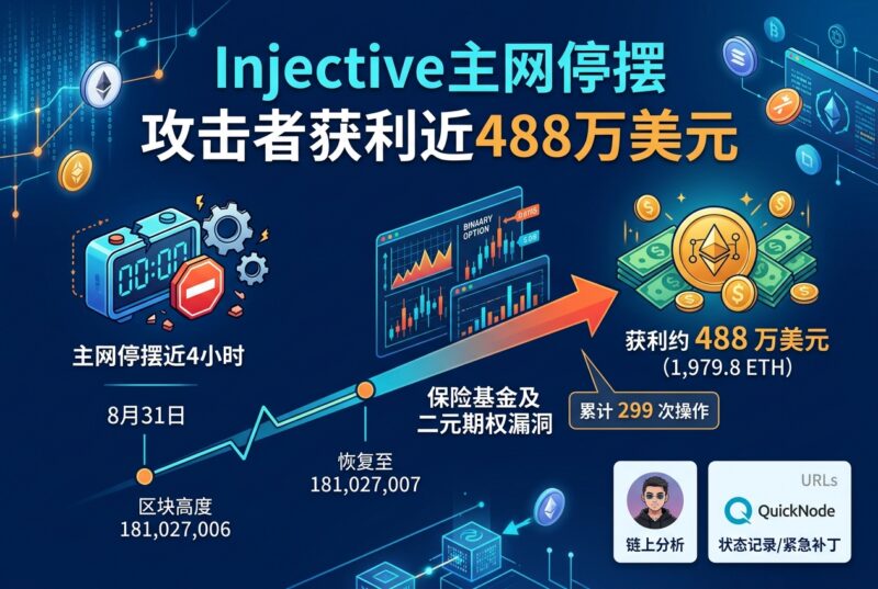 Injective 主网停摆近 4 小时,攻击者获利约 488 万美元-指挥使社区 - 真实线索、热点议题与深度观察