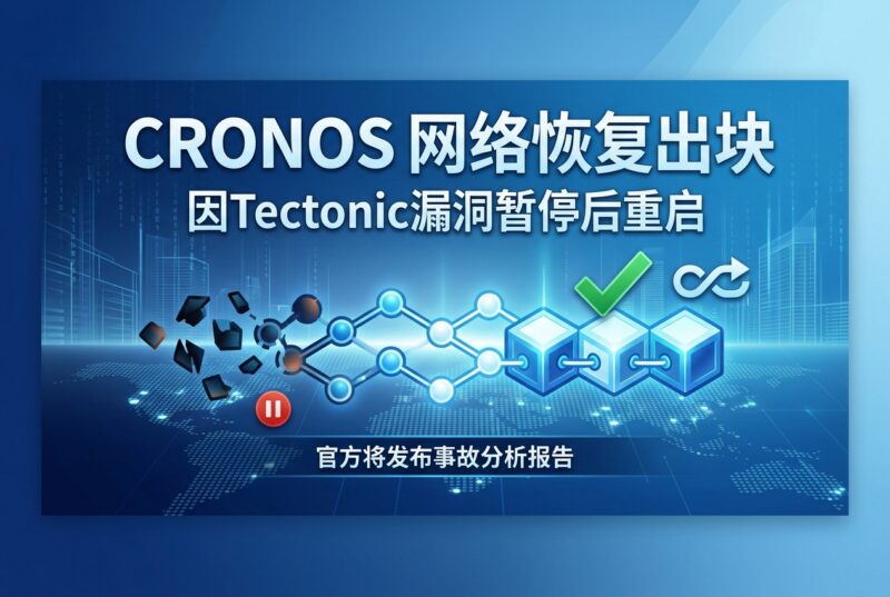 Cronos 网络恢复出块,此前因 Tectonic 协议漏洞暂停-指挥使社区 - 真实线索、热点议题与深度观察