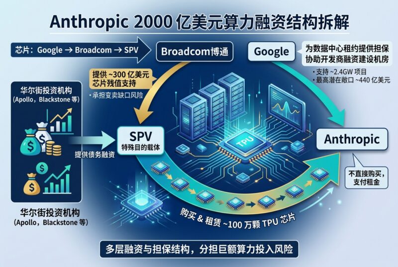 Anthropic 背后的 2000 亿美元融资结构:华尔街出资买芯片,Google 和 Broadcom 提供托底-指挥使社区 - 真实线索、热点议题与深度观察