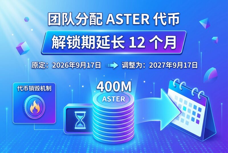 Aster：团队分配的 4 亿枚 ASTER 解锁期限延长 12 个月-指挥使社区 - 真实线索、热点议题与深度观察
