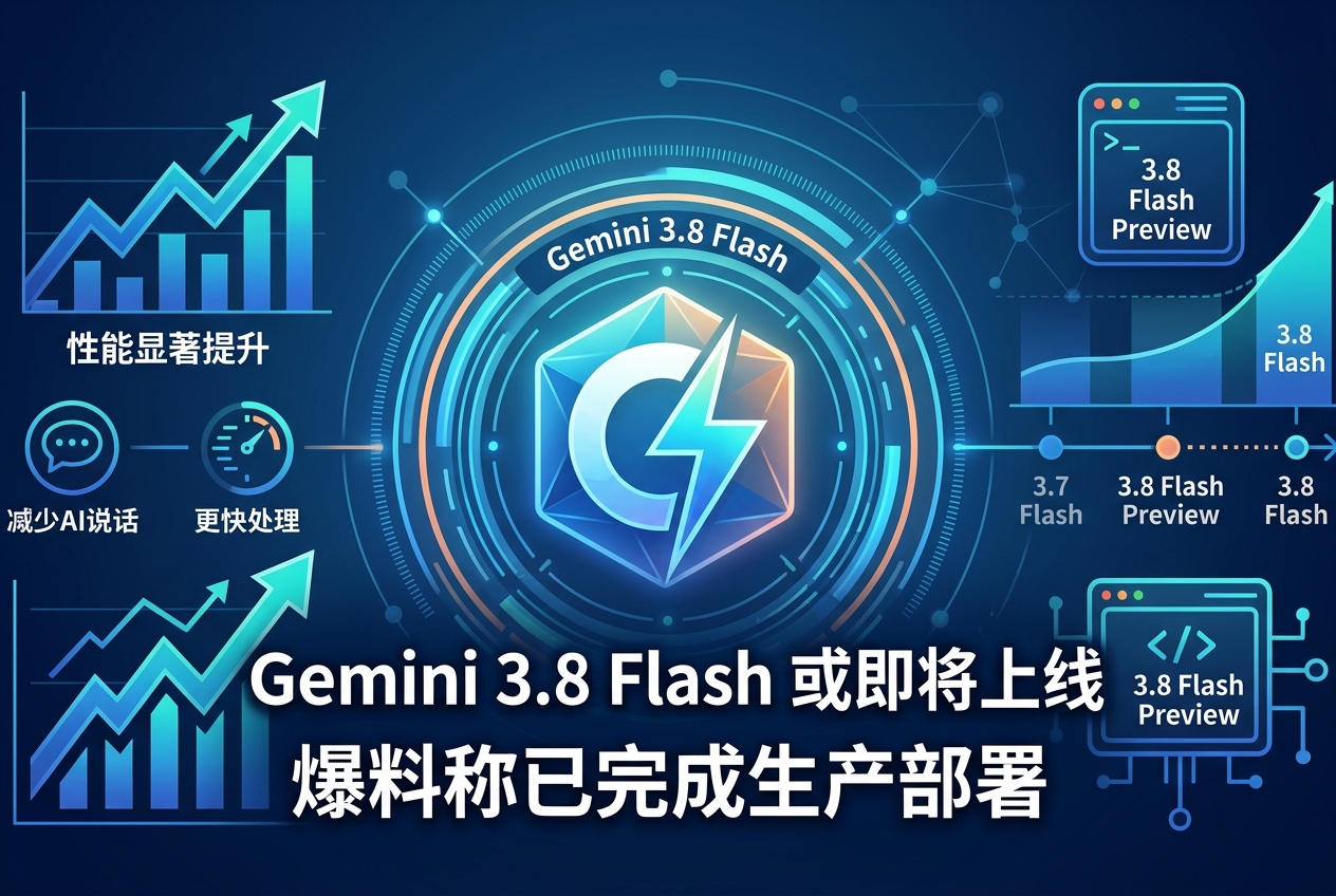 Gemini 3.8 Flash 或即将上线:爆料称已完成生产部署