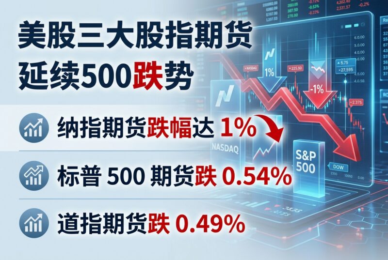 美股三大股指期货延续跌势,纳指期货跌幅达 1%-指挥使社区 - 真实线索、热点议题与深度观察