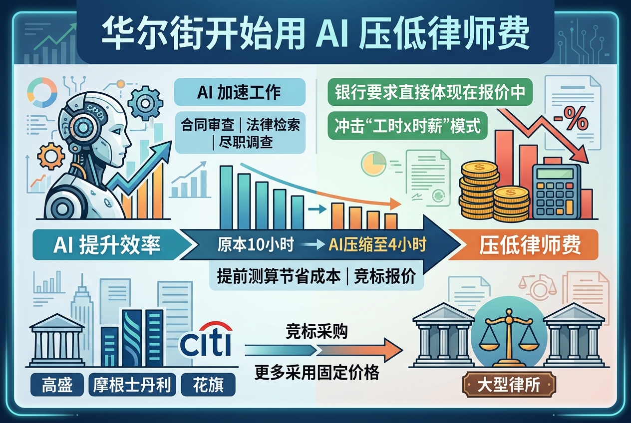 华尔街开始用 AI 压低律师费