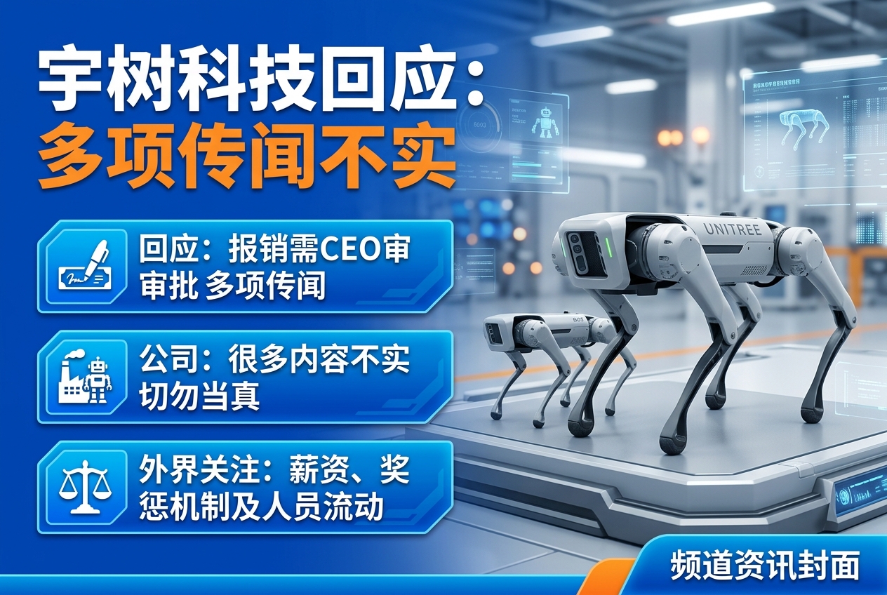 宇树科技回应“超100元报销需王兴兴审批”等传闻