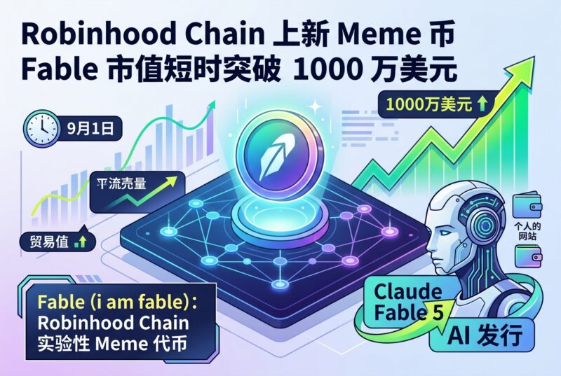 Robinhood Chain 上新 Meme 币 fable 市值短时突破 1000 万美元-指挥使社区 - 真实线索、热点议题与深度观察