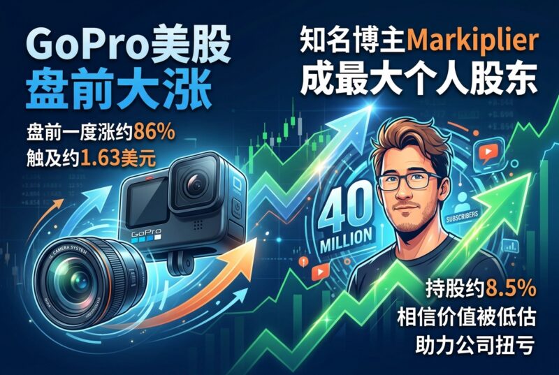 GoPro 美股盘前大涨,Markiplier 披露持股成最大个人股东-指挥使社区 - 真实线索、热点议题与深度观察