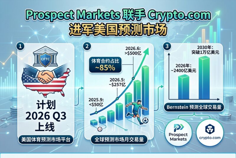 Prospect Markets 与 Crypto.com 达成最终协议,计划进军美国预测市场-指挥使社区 - 真实线索、热点议题与深度观察
