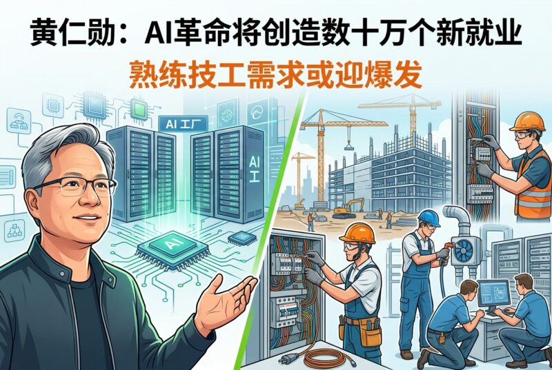 黄仁勋：AI 将创造数十万个就业岗位，熟练技工需求或迎爆发-指挥使社区 - 真实线索、热点议题与深度观察