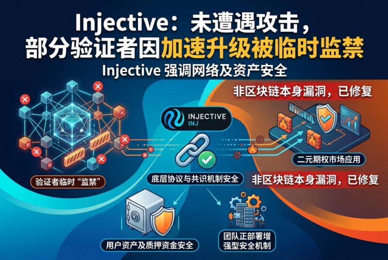 Injective:未遭遇攻击,部分验证者因加速升级被临时监禁-指挥使社区 - 真实线索、热点议题与深度观察