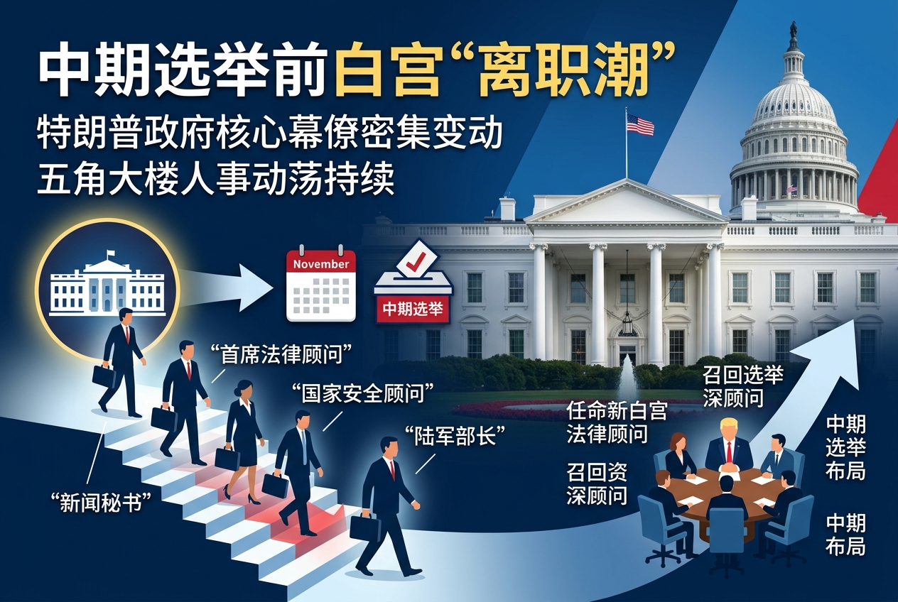 美中期选举前白宫陷入“离职潮”