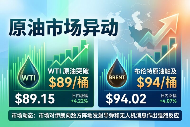 美、布两油短线拉升,WTI 原油突破 89 美元/桶-指挥使社区 - 真实线索、热点议题与深度观察