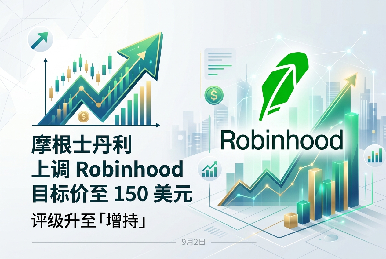 摩根士丹利上调 Robinhood 目标价至 150 美元