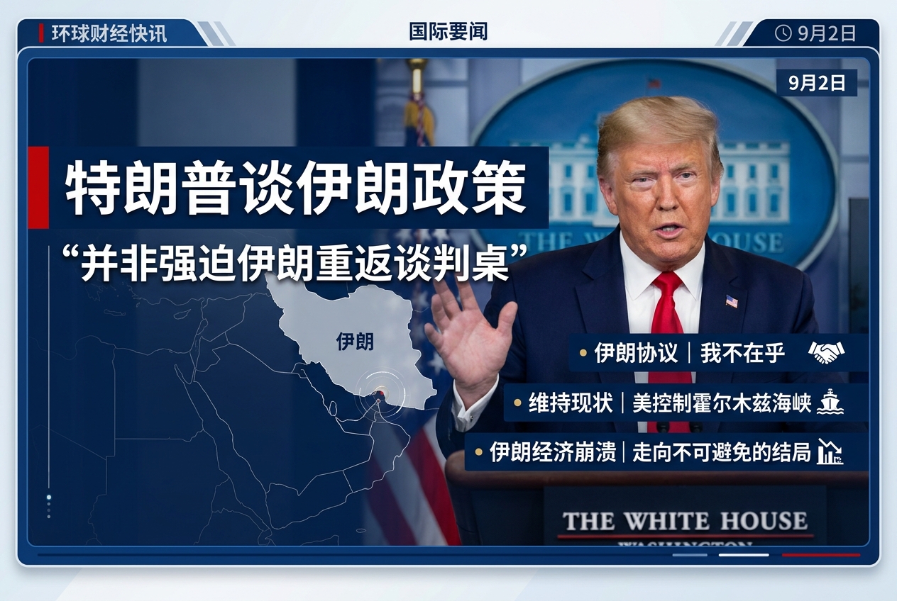 特朗普：我没有试图强迫伊朗重返谈判桌