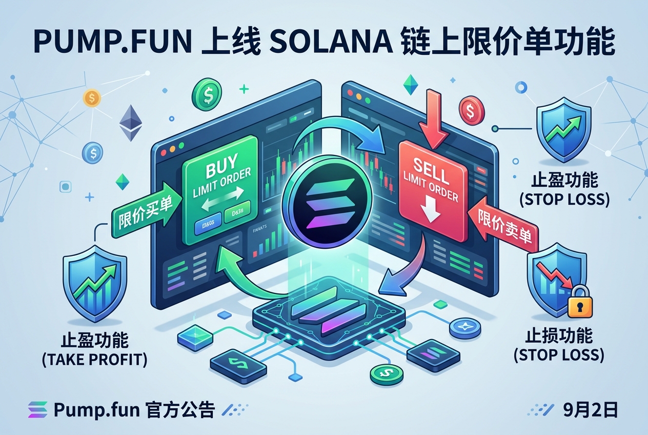 Pump.fun 在 Solana 上线链上限价单功能