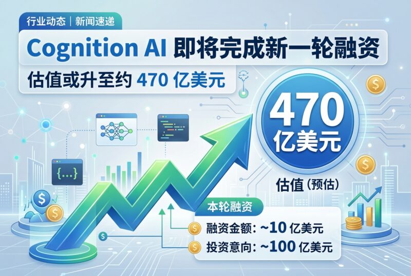 Cognition AI 即将完成新一轮融资,估值或升至约 470 亿美元-指挥使社区 - 真实线索、热点议题与深度观察