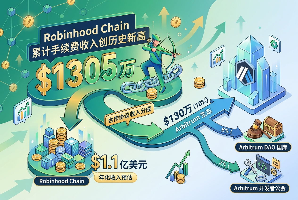 Robinhood Chain 累计手续费收入创历史新高