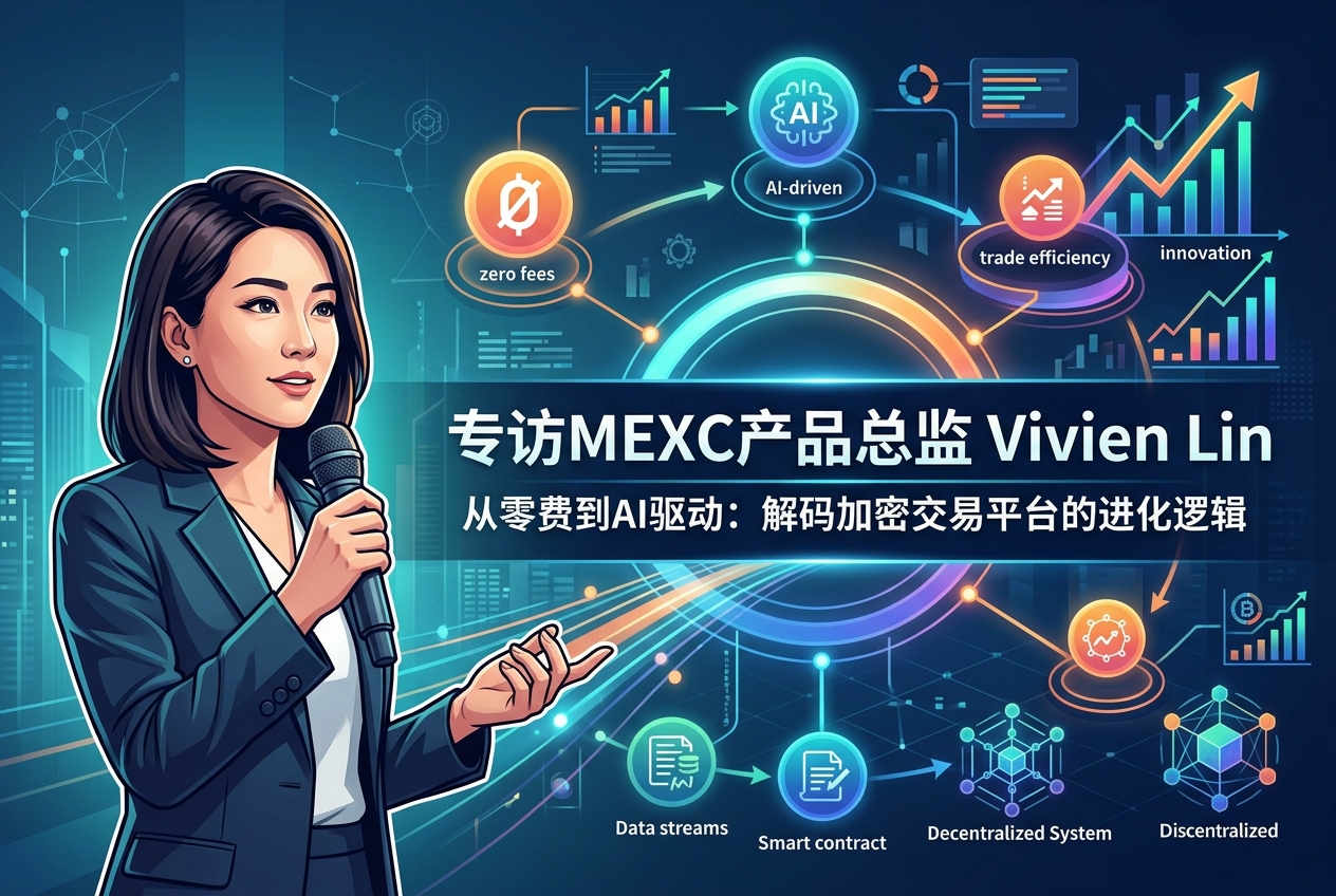 MEXC产品总监Vivien Lin专访：从零费到AI驱动，解码加密交易平台的进化逻辑