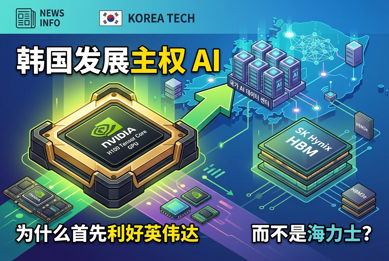 韩国发展主权 AI：为何首先利好英伟达，而不是海力士？