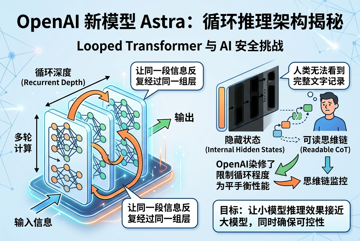 OpenAI 新模型 Astra 或采用循环推理架构