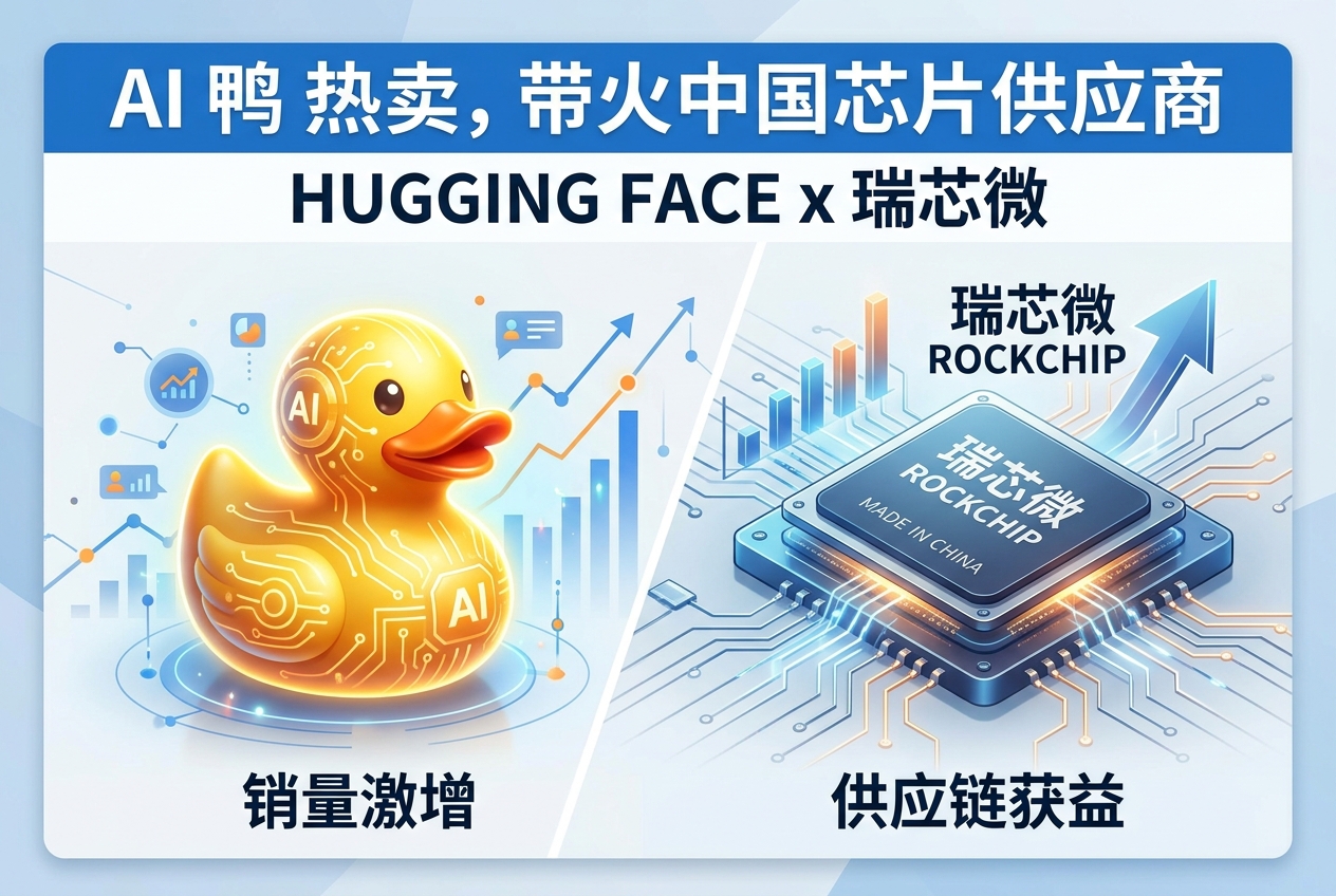 Hugging Face“AI 鸭”热卖，带火中国芯片供应商瑞芯微