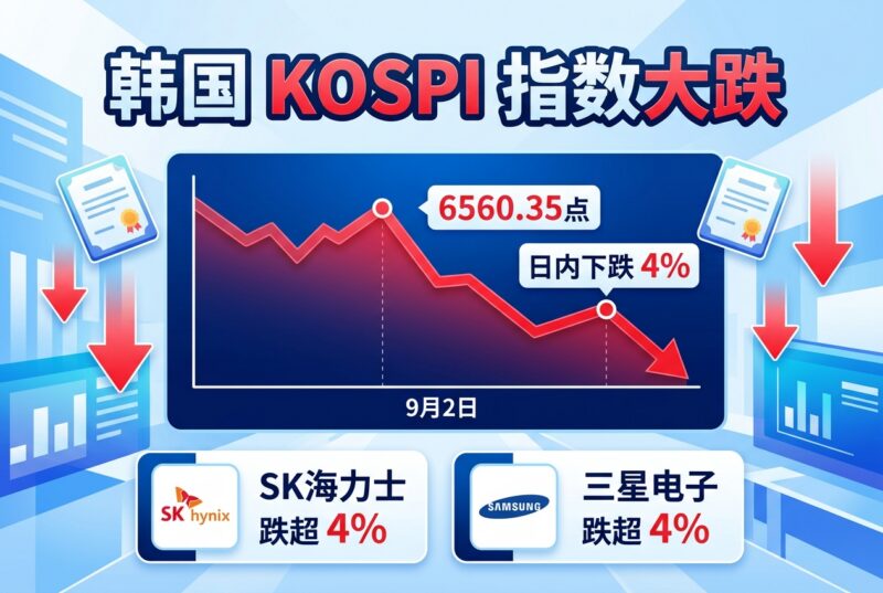 韩国 KOSPI 指数日内下跌 4%-指挥使社区 - 真实线索、热点议题与深度观察