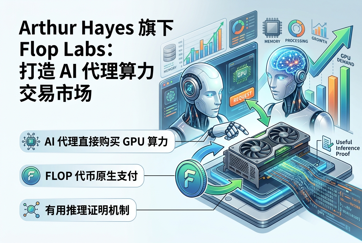Arthur Hayes 旗下 Flop Labs 拟打造算力交易市场,让 AI 代理直接购买 GPU 算力