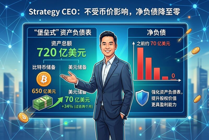 Strategy CEO：不会根据比特币价格做决策，公司净负债已降至零-指挥使社区 - 真实线索、热点议题与深度观察