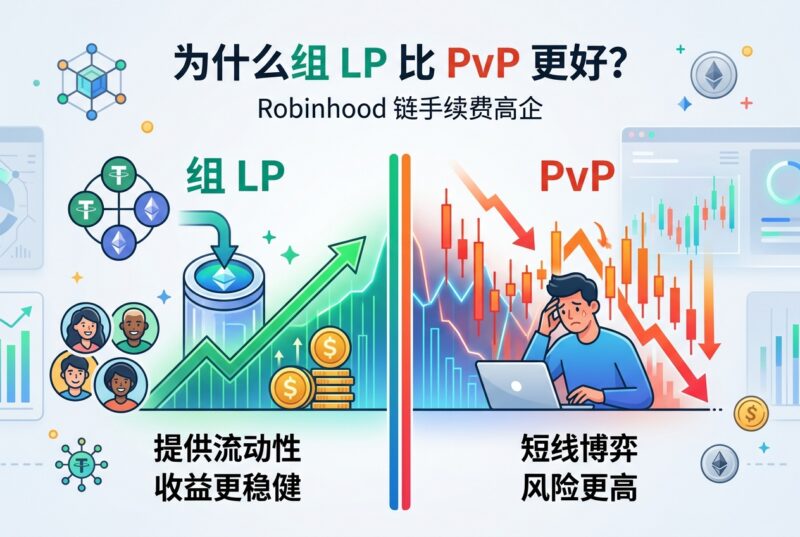 在 Robinhood 链天价手续费下，为什么说组 LP 比 PvP 更好？-指挥使社区 - 真实线索、热点议题与深度观察