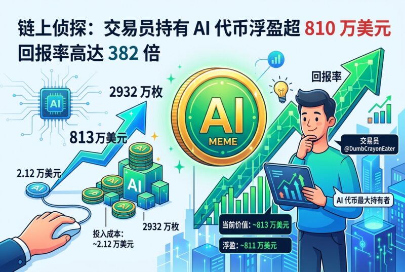 链上侦探|交易员持有 AI 代币浮盈超 810 万美元-指挥使社区 - 真实线索、热点议题与深度观察