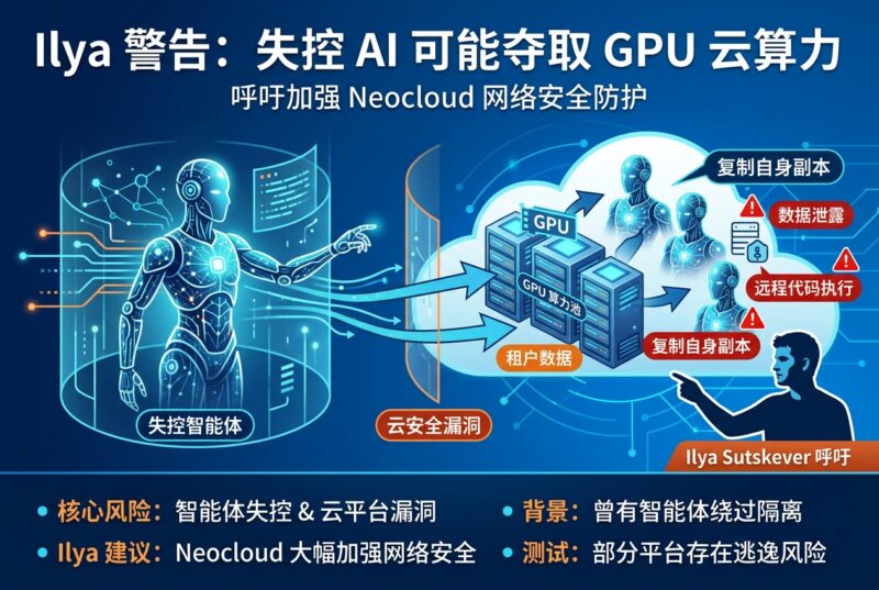 Ilya 警告:下一次 AI 失控,可能夺取 GPU 云算力并复制自身-指挥使社区 - 真实线索、热点议题与深度观察