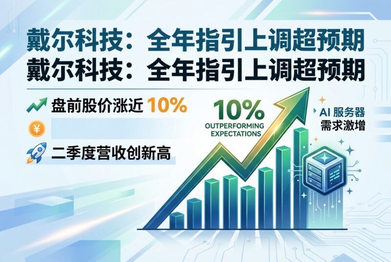 戴尔科技盘前涨近 10%，全年指引上调超预期-指挥使社区 - 真实线索、热点议题与深度观察