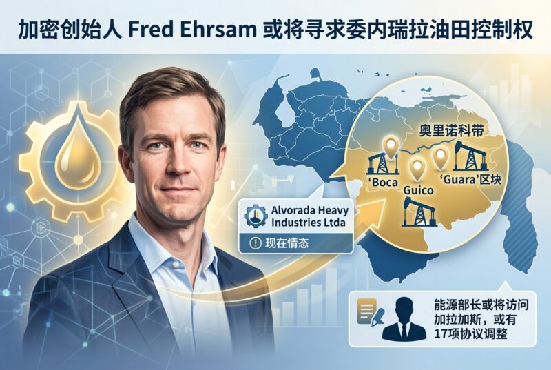 Coinbase 联合创始人 Fred Ehrsam 寻求获得委内瑞拉至少三处油田控制权-指挥使社区 - 真实线索、热点议题与深度观察
