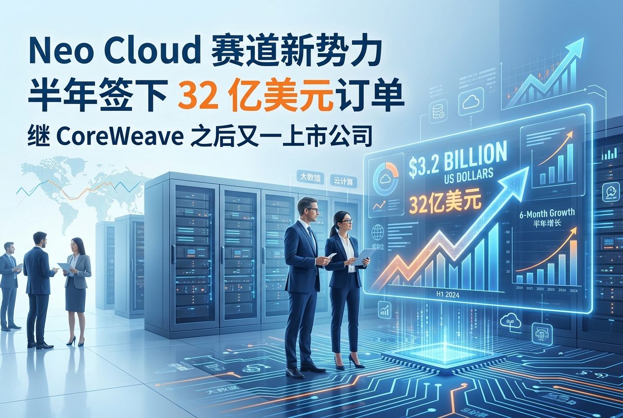 继 CoreWeave 之后，Neo Cloud 赛道又出现一家半年签下 32 亿美元订单的上市公司