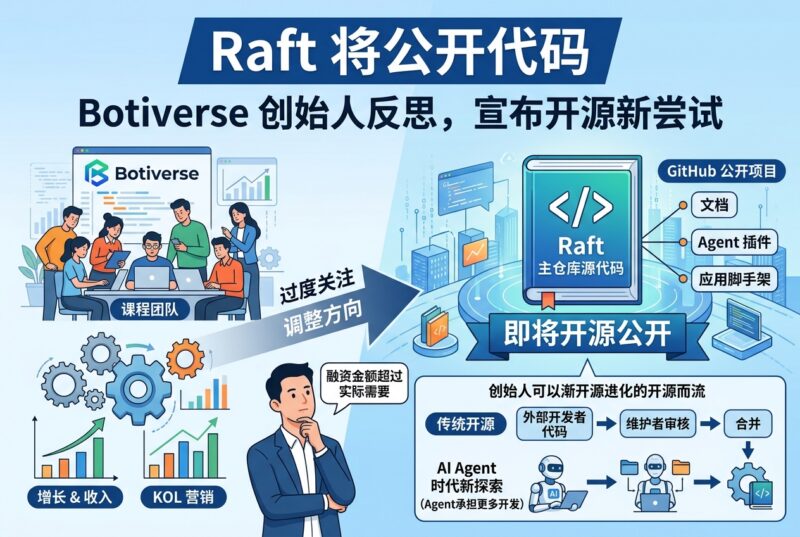 Agent 协作应用 Raft 将公开代码,创始人承认创业方向曾走偏-指挥使社区 - 真实线索、热点议题与深度观察